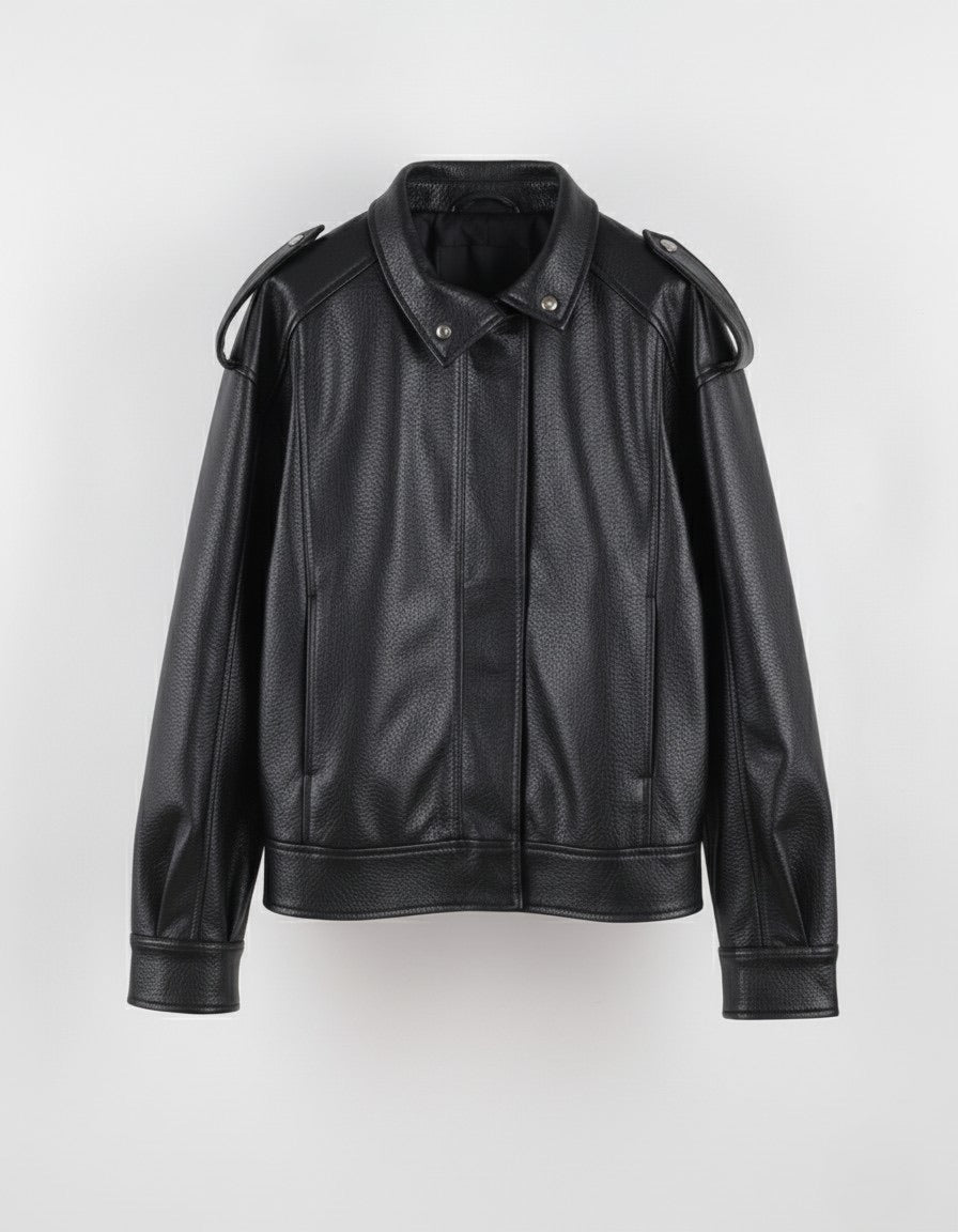 BLOUSON MOTARD EN SIMILICUIR