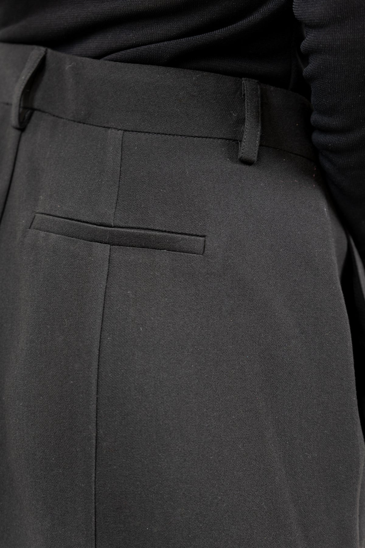 PANTALON NOIR WIDE LEG TAILLE HAUTE