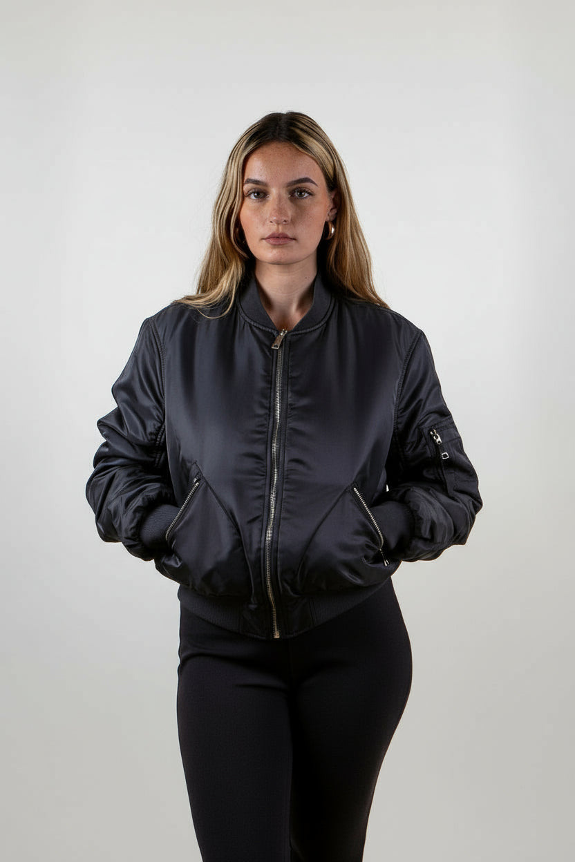 BOMBER OVERSIZE MATELASSÉ
