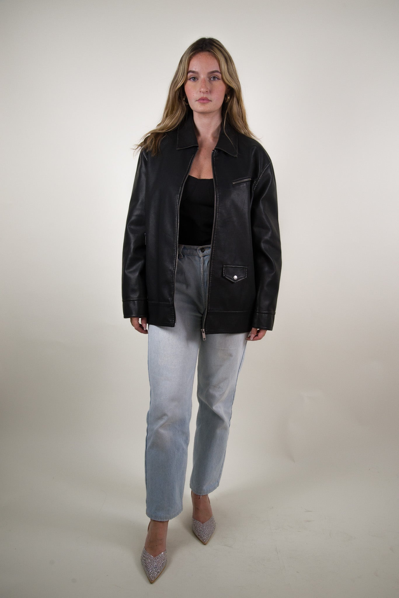 VESTE VINTAGE EN SIMILICUIR