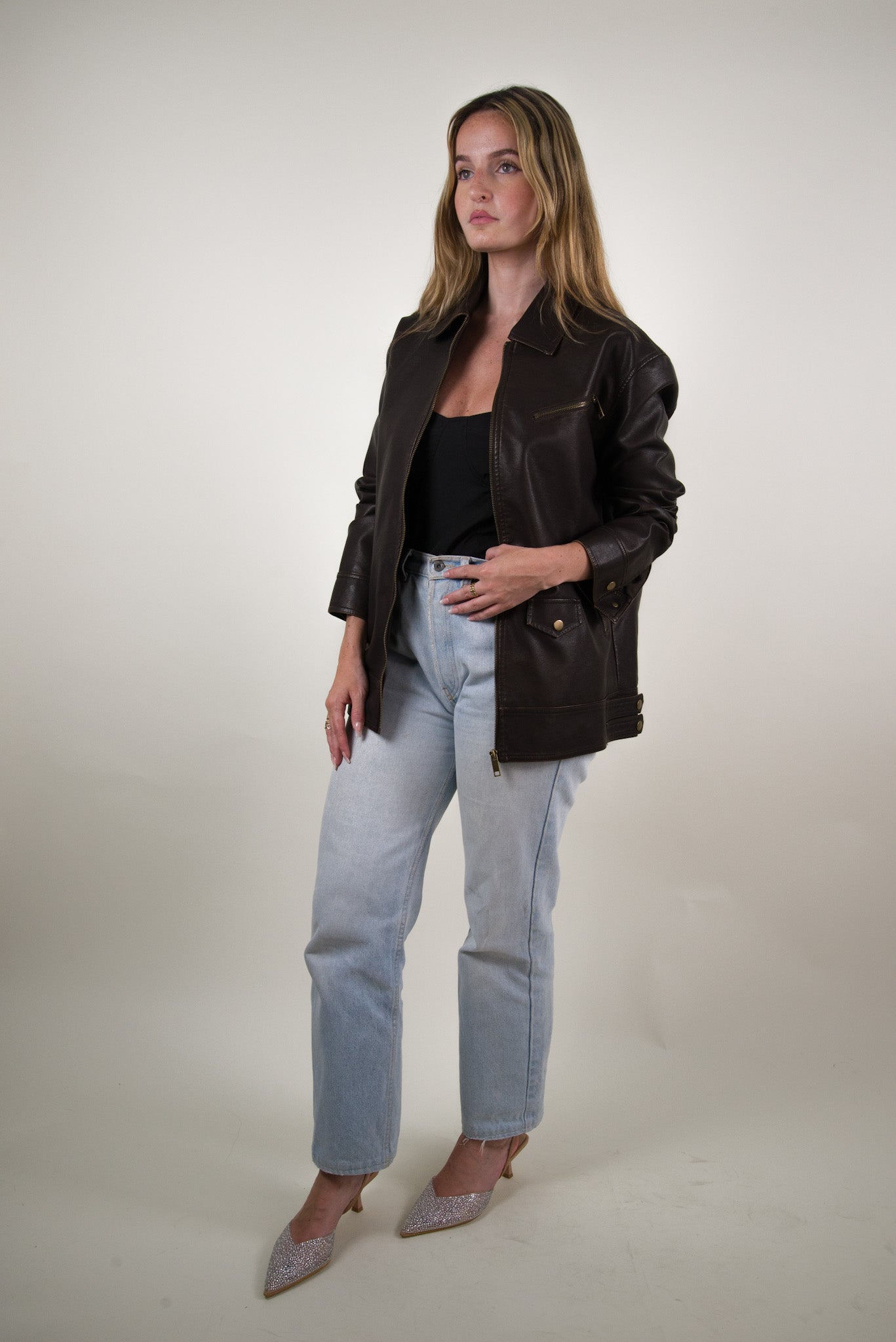 VESTE VINTAGE EN SIMILICUIR