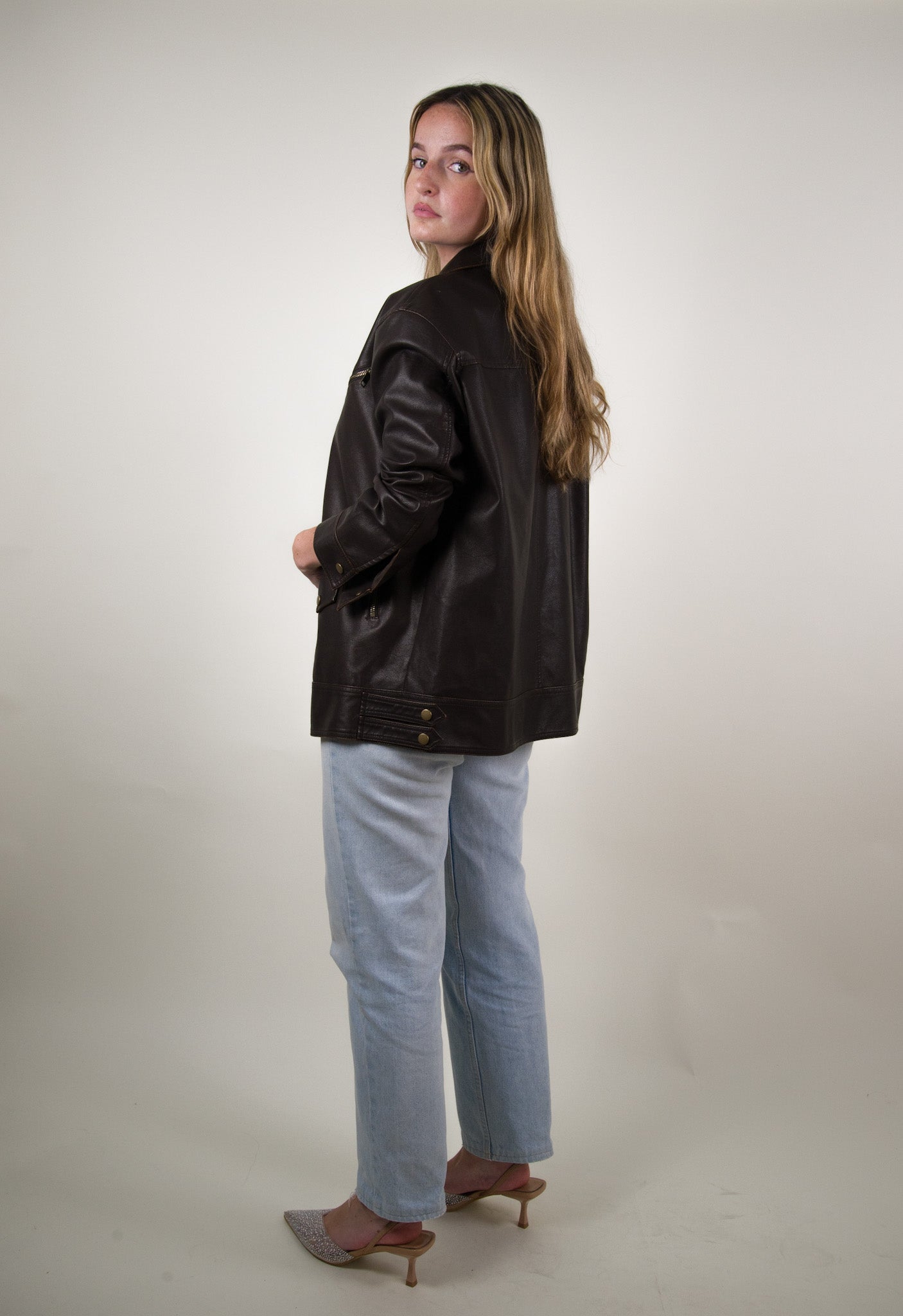 VESTE VINTAGE EN SIMILICUIR