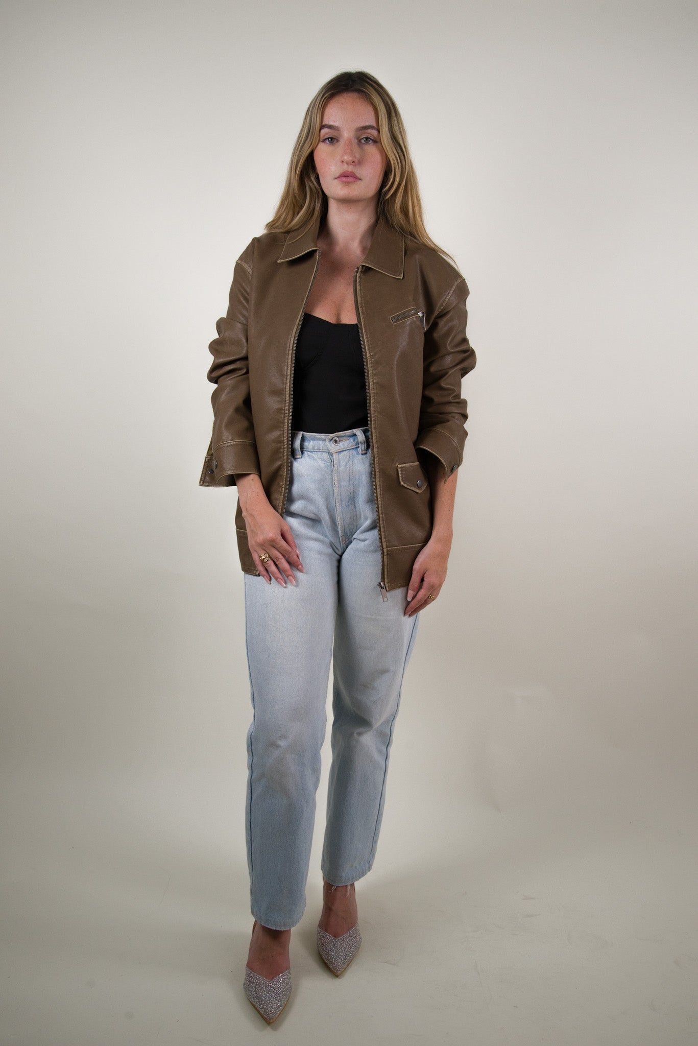 VESTE VINTAGE EN SIMILICUIR