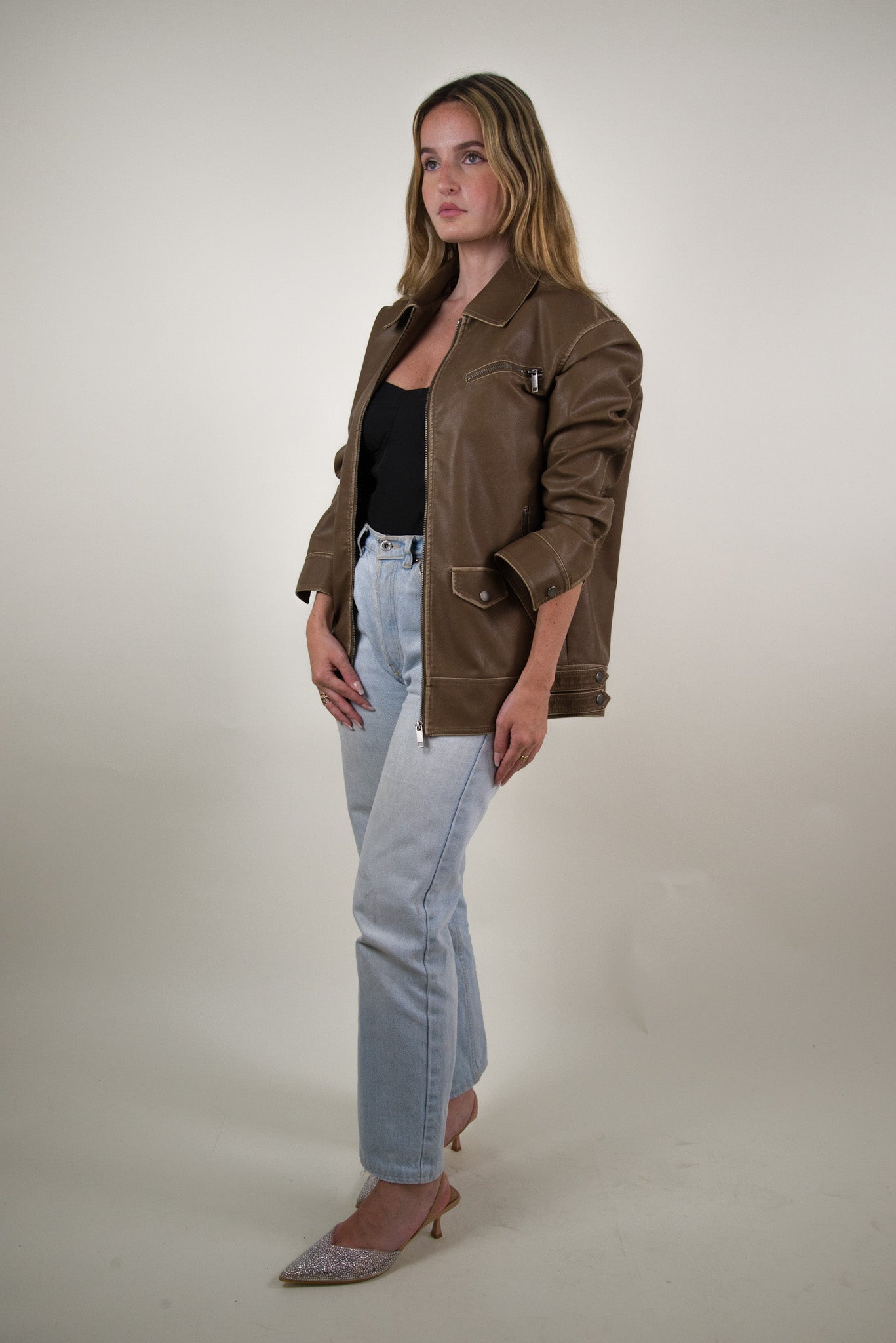 VESTE VINTAGE EN SIMILICUIR