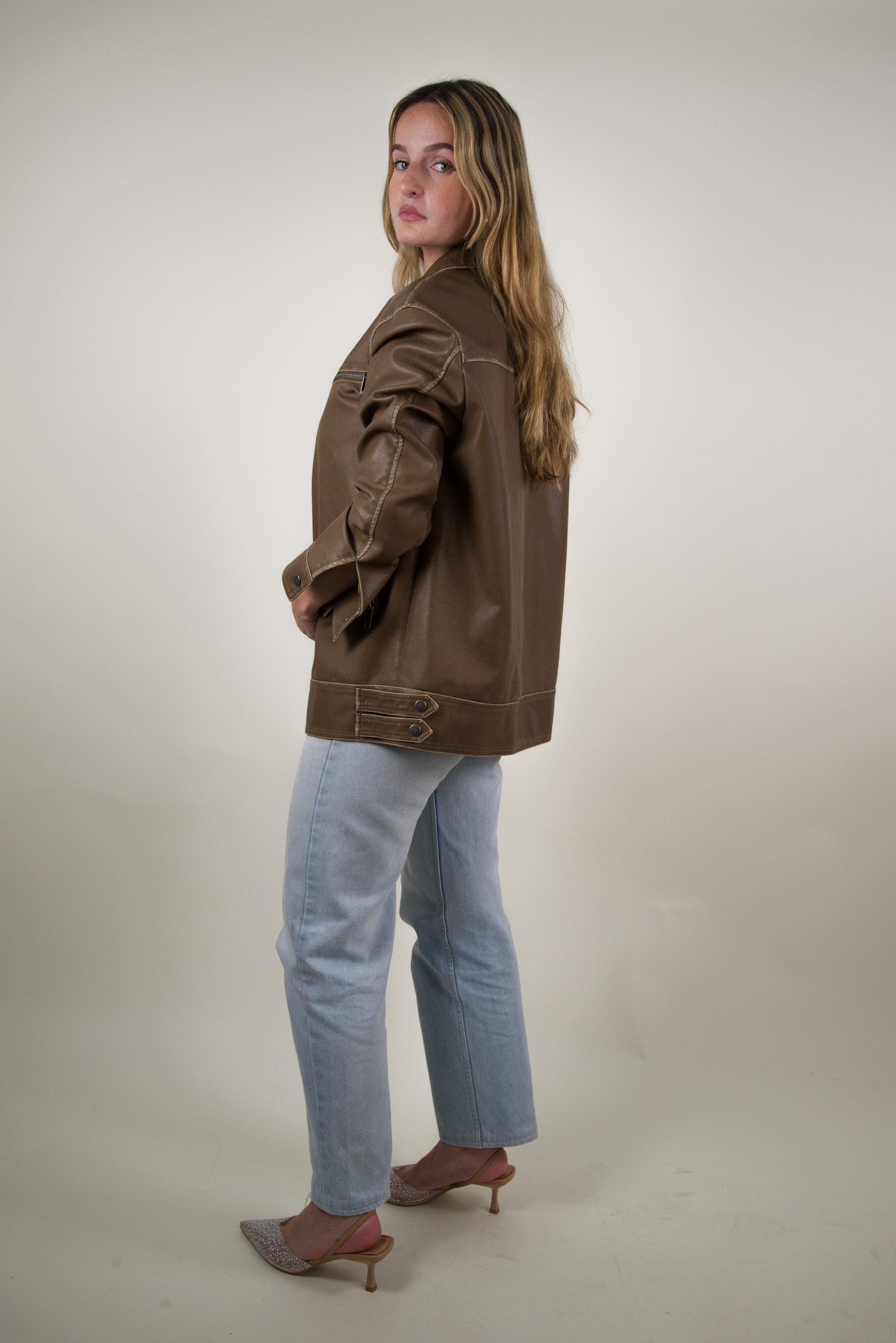 VESTE VINTAGE EN SIMILICUIR