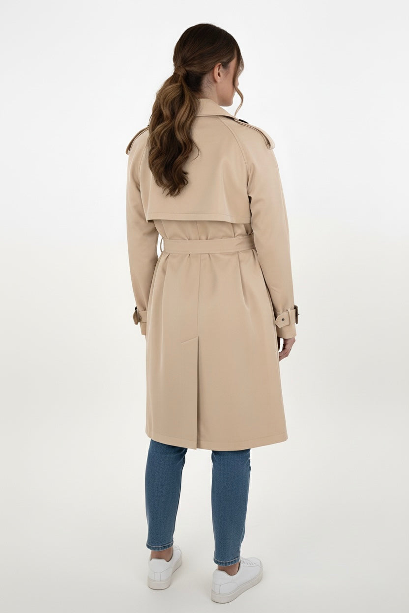 TRENCH COAT WITH ADJUSTABLE BELT