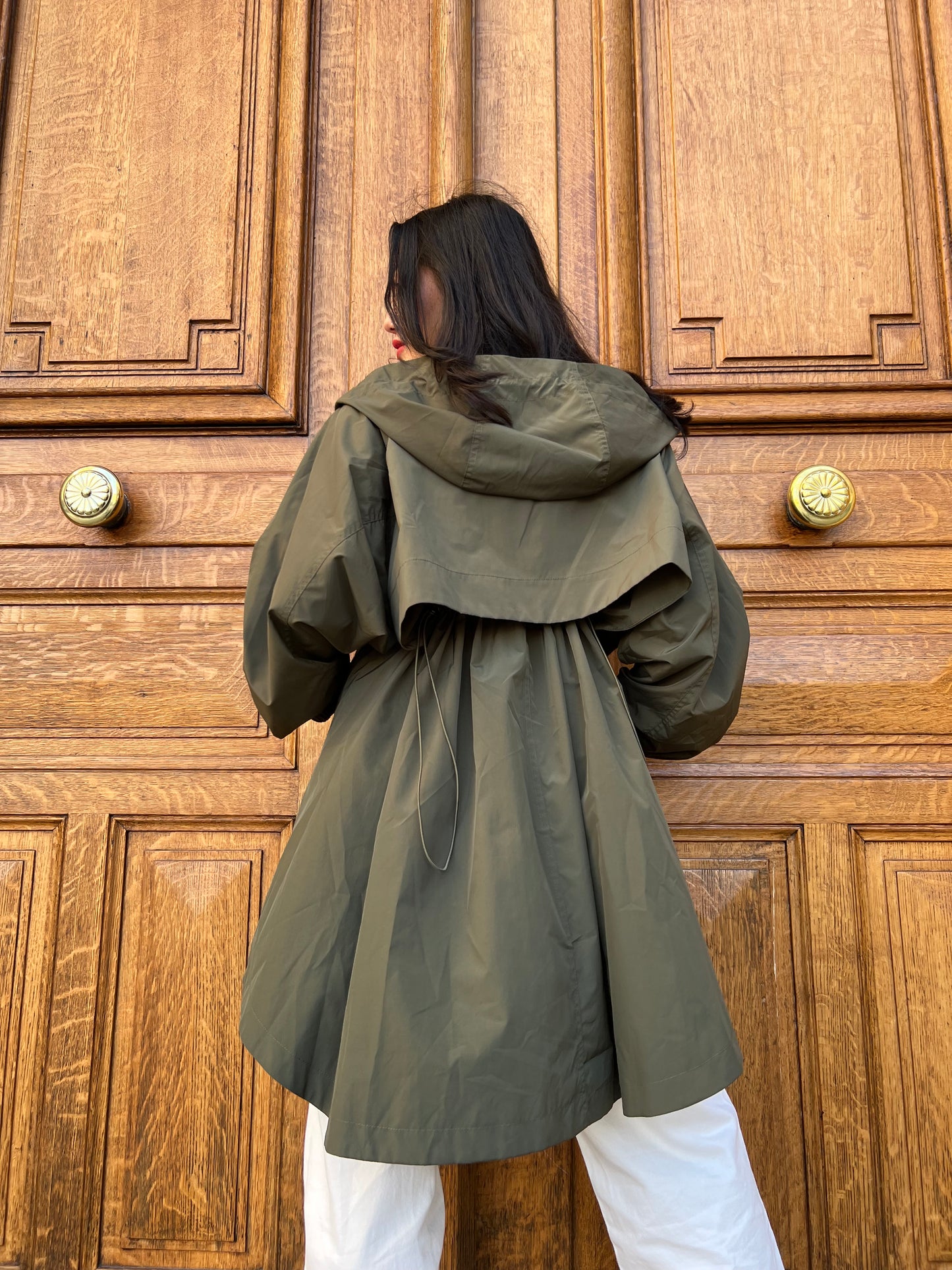 Long hooded parka