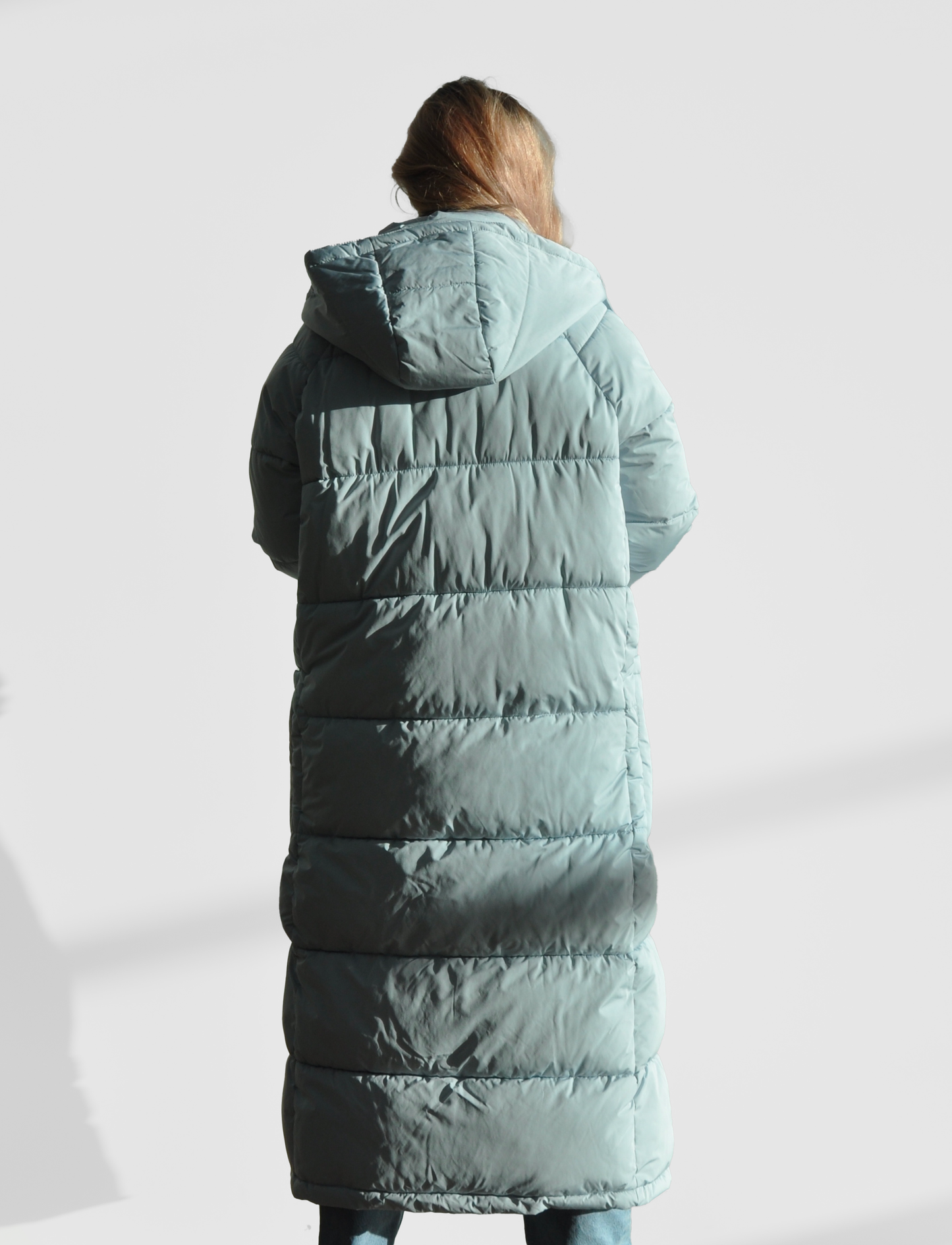 Chaqueta larga de plumón premium