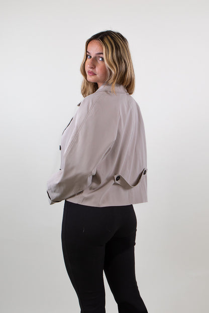 Veste courte style trench