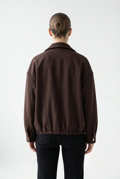 BLOUSON BOMBER A COL MONTANT