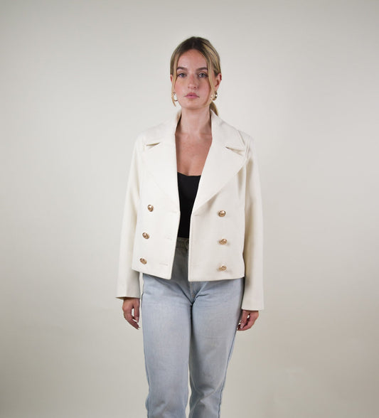 SHORT PEA COAT JACKET