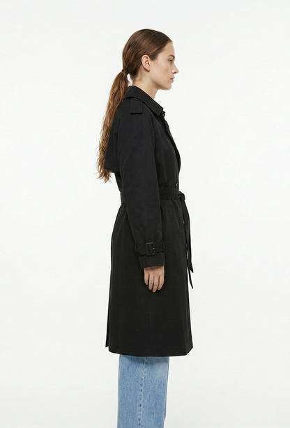 TRENCH COAT WITH ADJUSTABLE BELT