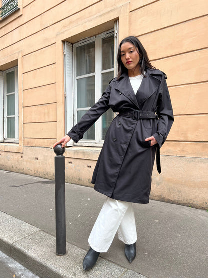 TRENCH COAT WITH ADJUSTABLE BELT