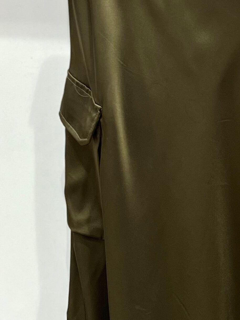 SATIN MID-LENGTH SKIRT