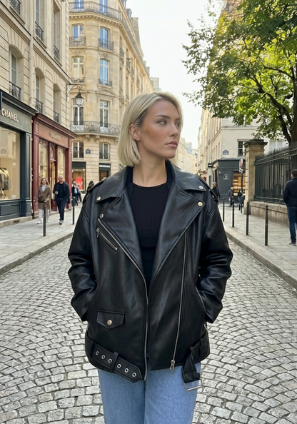 OVERSIZED LEATHERETTE PERFECTO