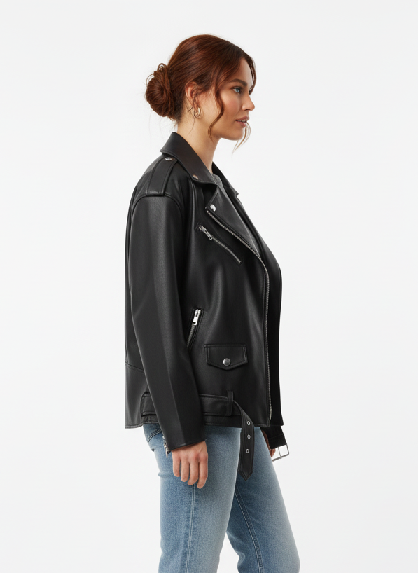 OVERSIZED LEATHERETTE PERFECTO