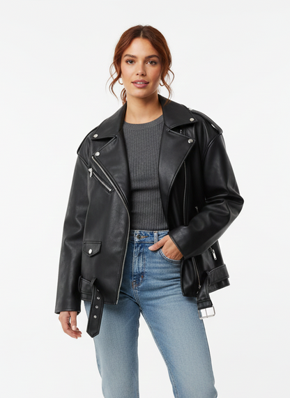 OVERSIZED LEATHERETTE PERFECTO
