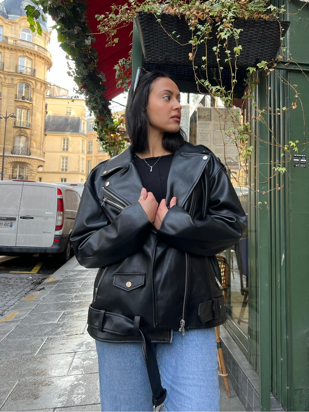 OVERSIZED LEATHERETTE PERFECTO – K-ZELL PARIS OVERSIZED LEATHERETTE PERFECTO – K-ZELL PARIS