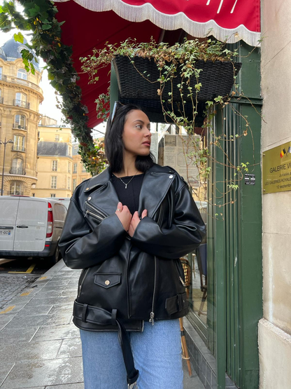 OVERSIZED LEATHERETTE PERFECTO