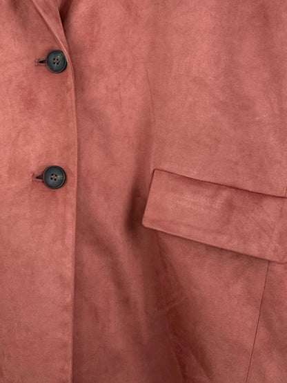 SUEDE-EFFECT BLAZER