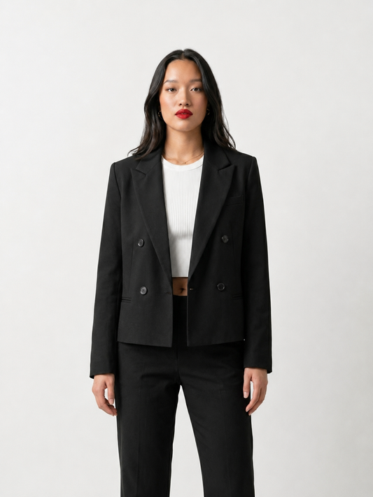 BLAZER À DOUBLE BOUTONNAGE