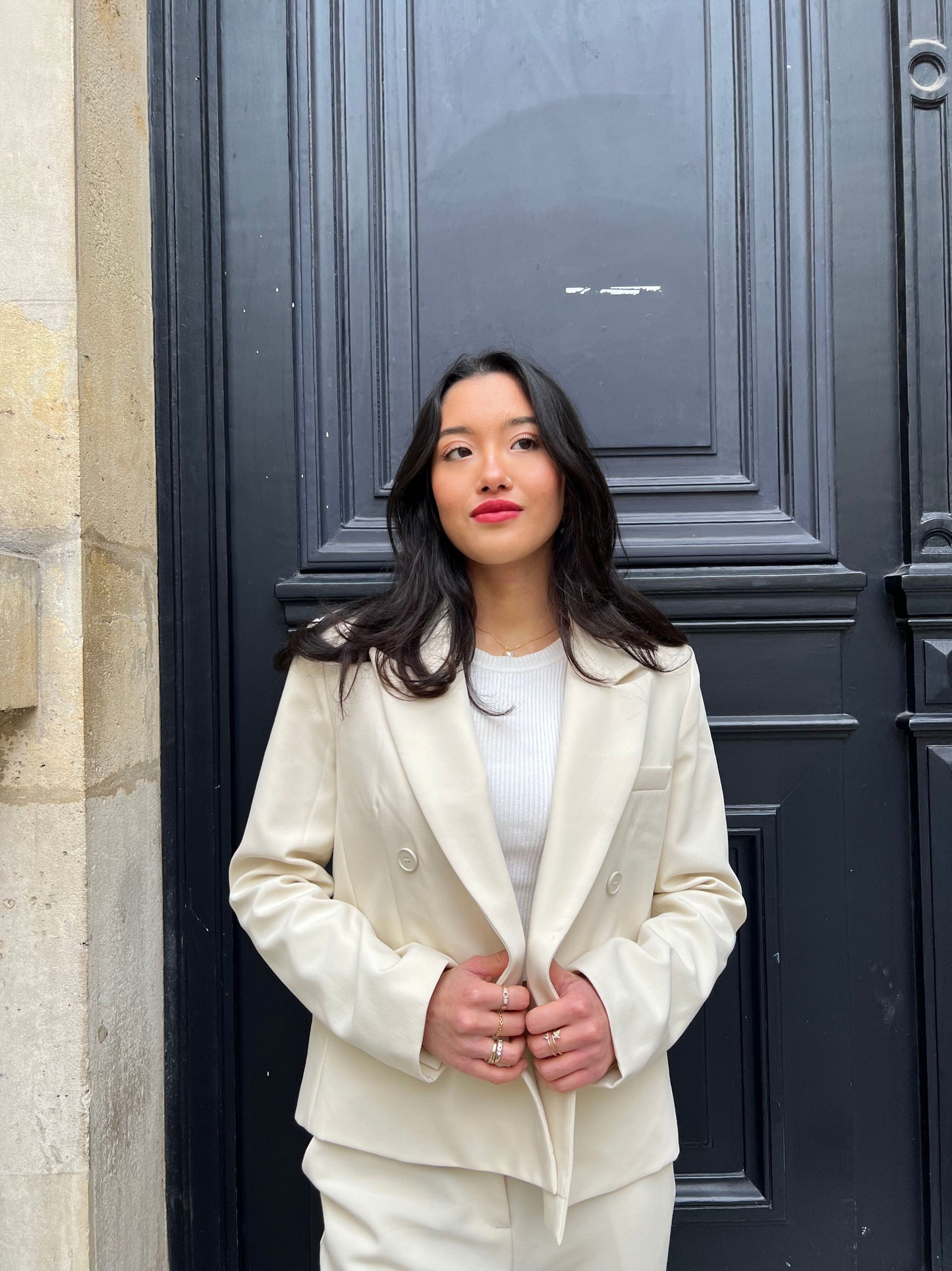 LE BLAZER À DOUBLE BOUTONNAGE