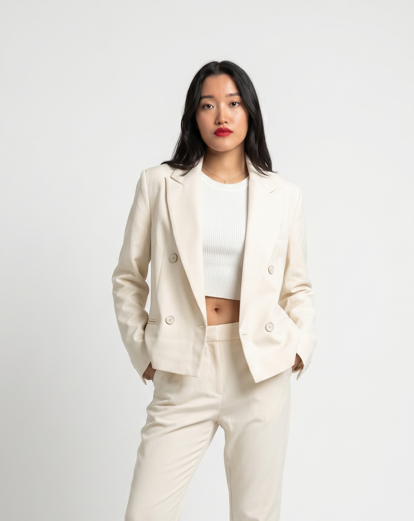 DOUBLE-BREASTED BLAZER