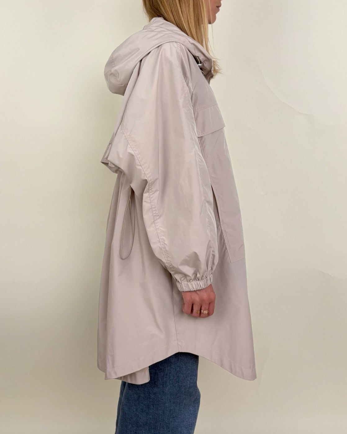 Long hooded parka
