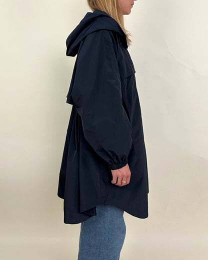 Long hooded parka