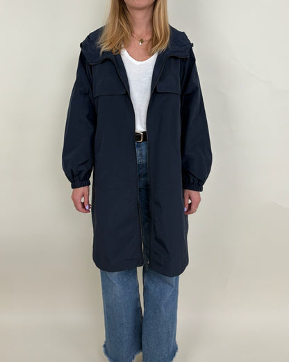 Long hooded parka