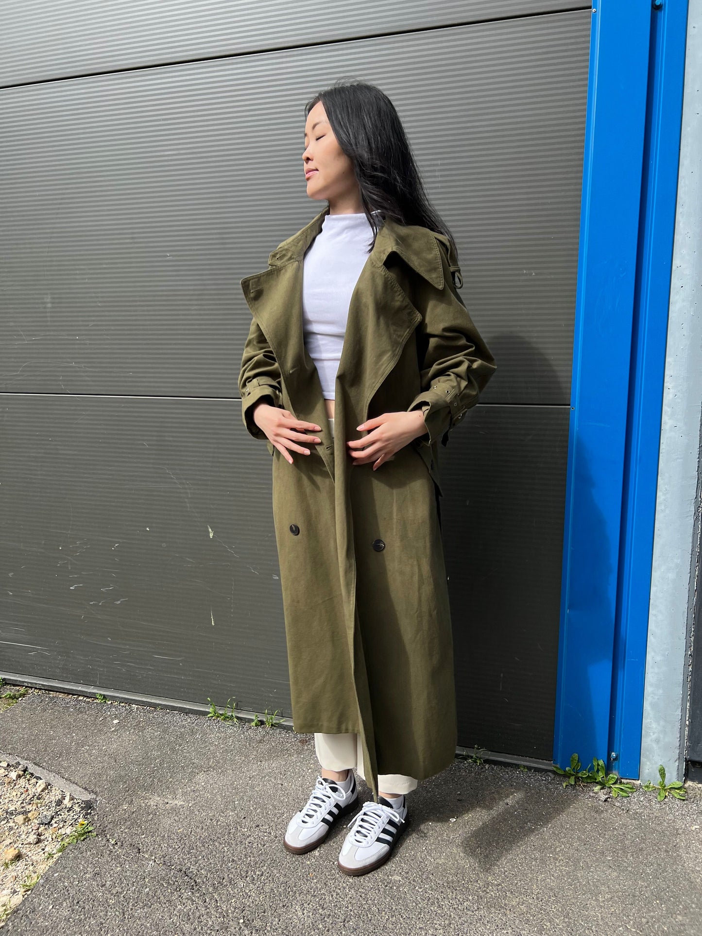 Trench coat oversize