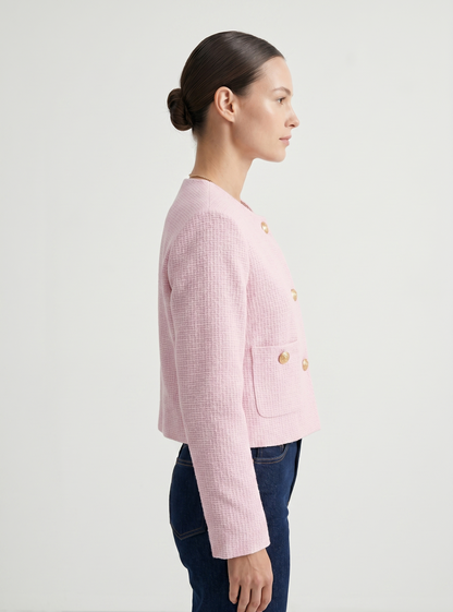VESTE COURTE EN TWEED
