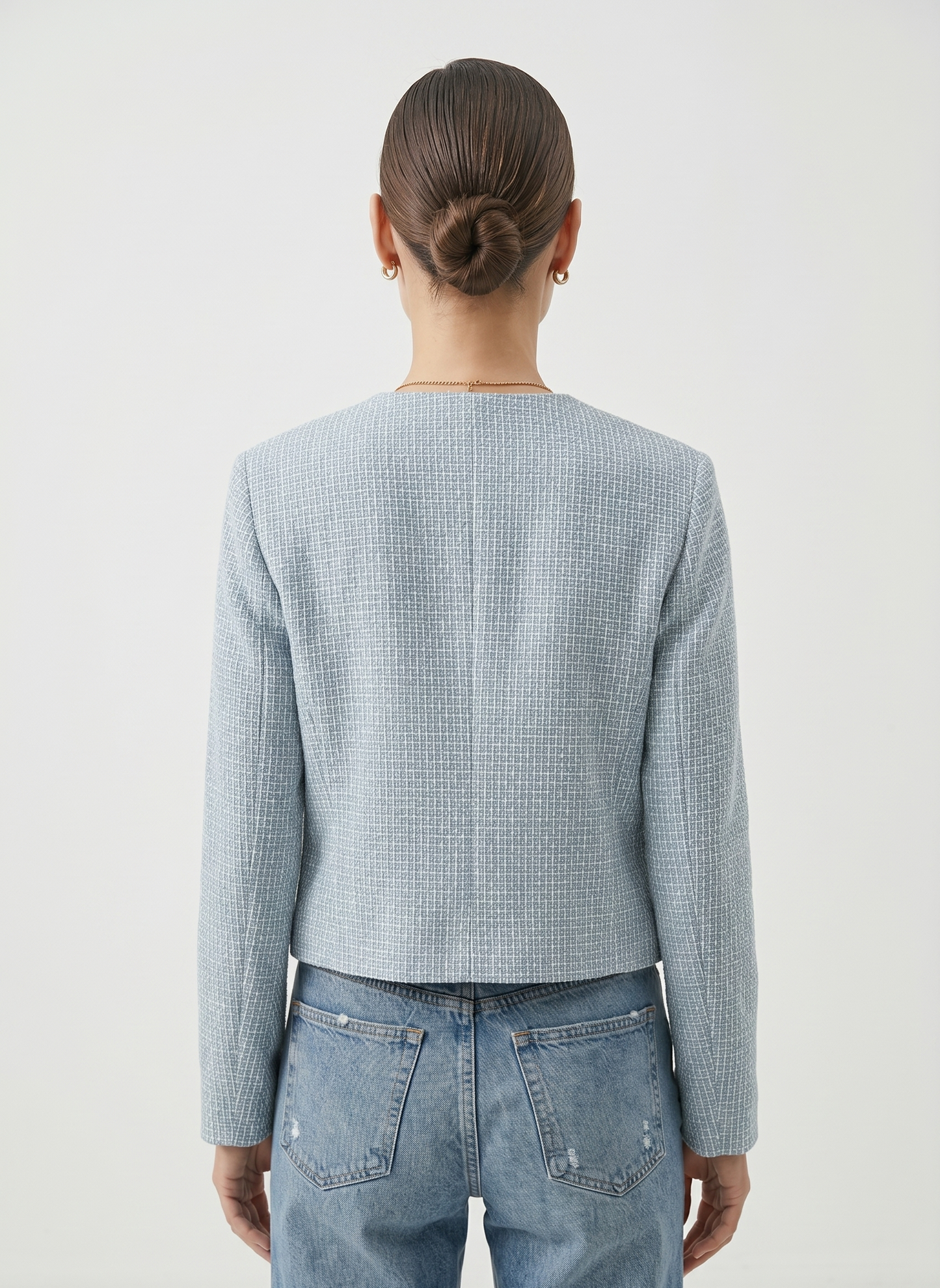 VESTE COURTE EN TWEED