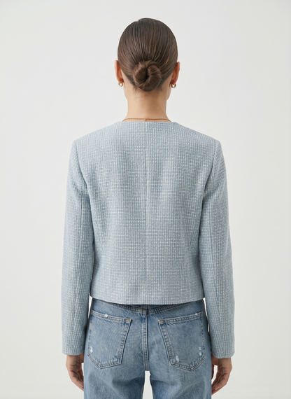 VESTE COURTE EN TWEED
