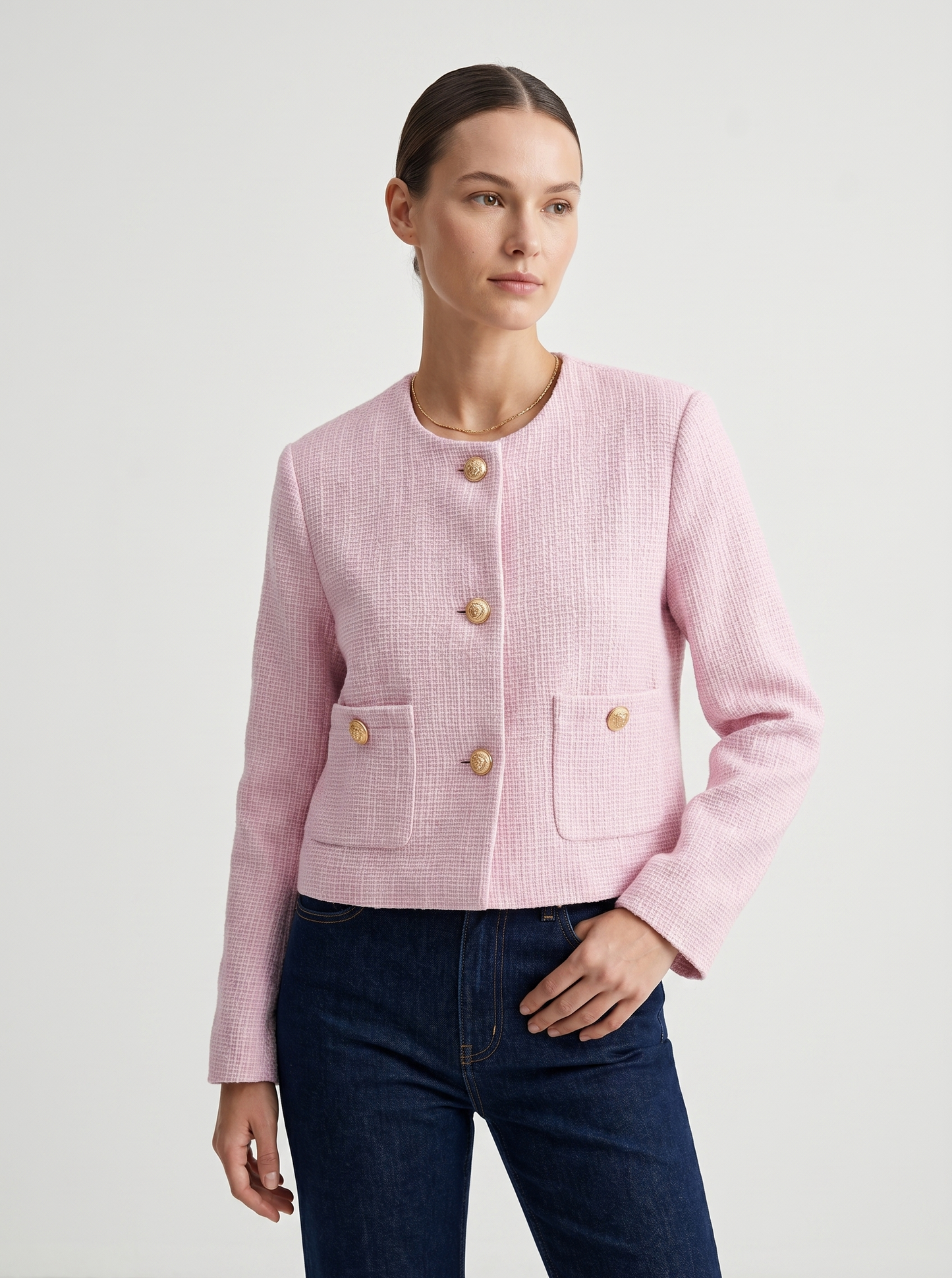 VESTE COURTE EN TWEED