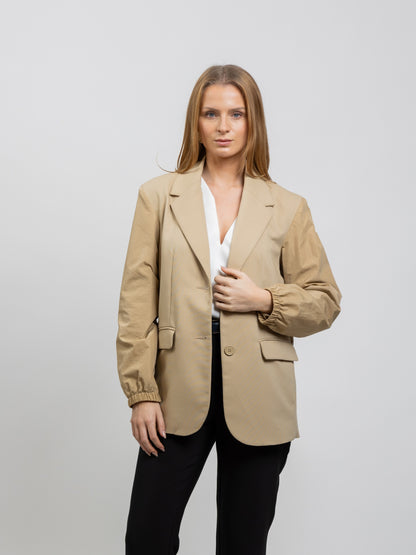 LE BLAZER BI-MATIÈRE