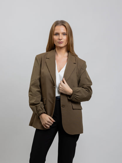 LE BLAZER BI-MATIÈRE