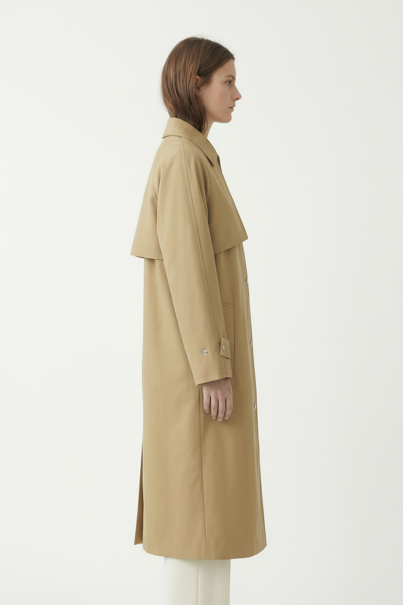 TRENCH LONG ASYMÉTRIQUE
