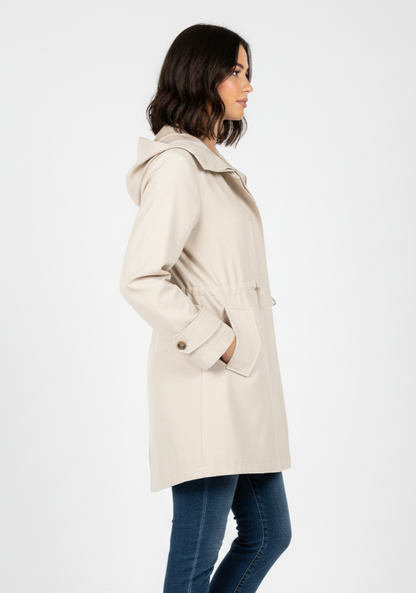 Mid-length hooded parka