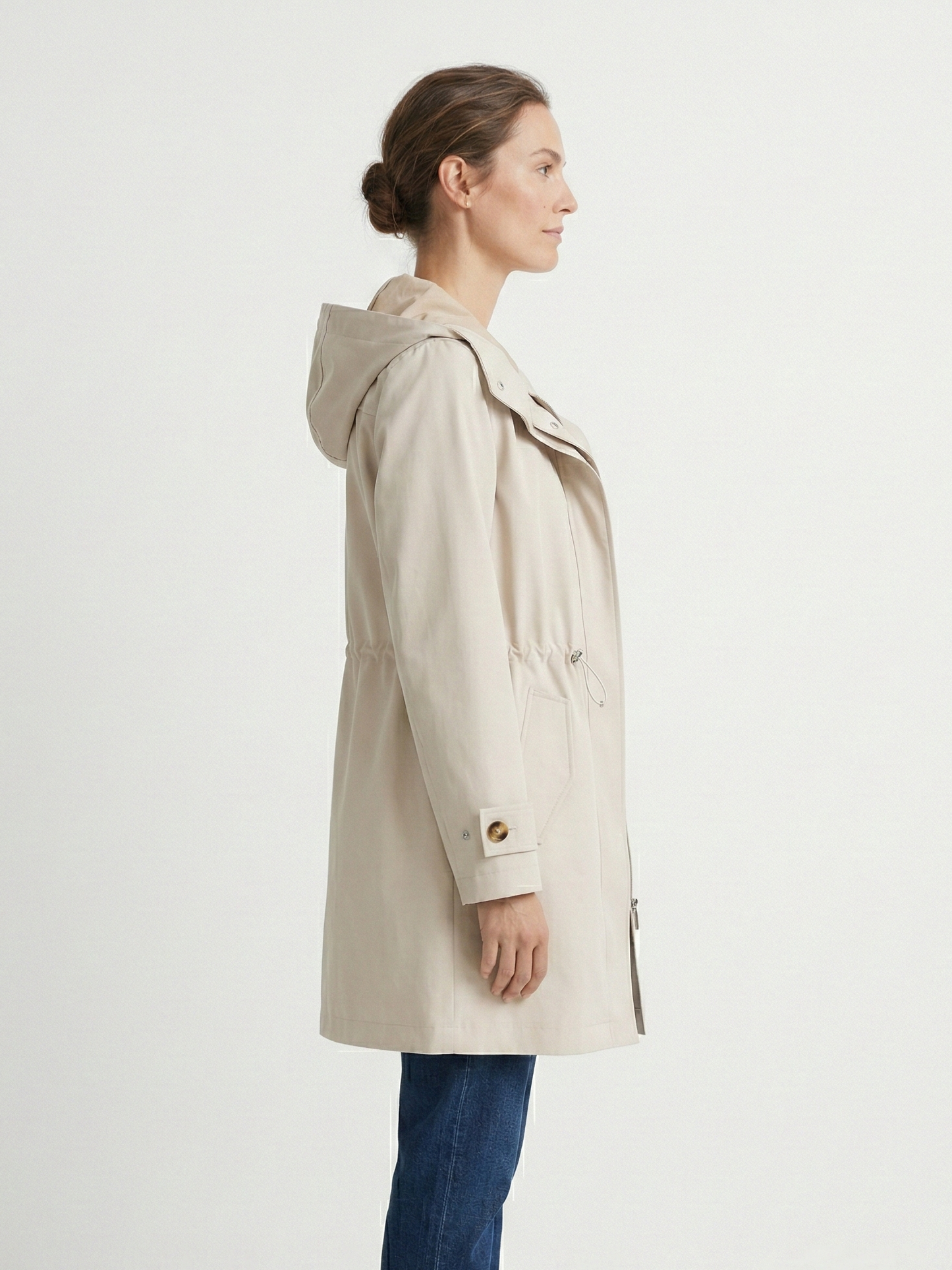 MID-LENGTH HOODED PARKA