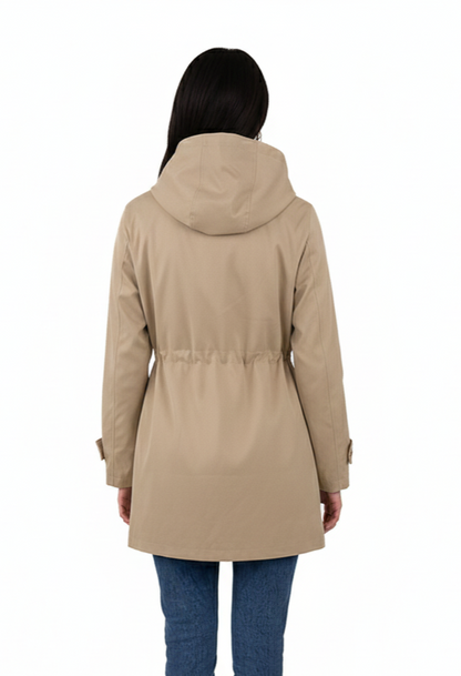 Mid-length hooded parka