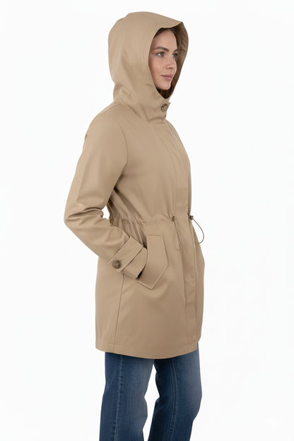 Mid-length hooded parka