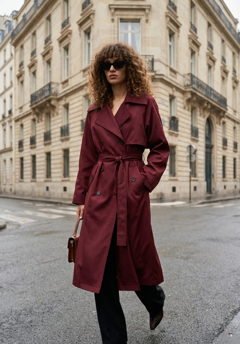 TRENCH LONG A CEINTURE