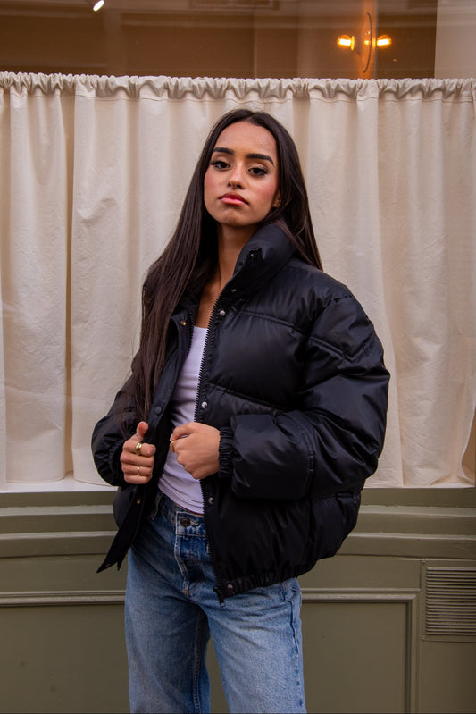 CHAQUETA DE PLUMAS DE GRAN TAMAÑO