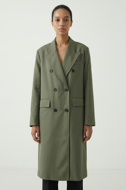MANTEAU OVERSIZE À FERMETURE CROISÉE