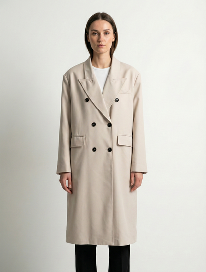 MANTEAU OVERSIZE À FERMETURE CROISÉE