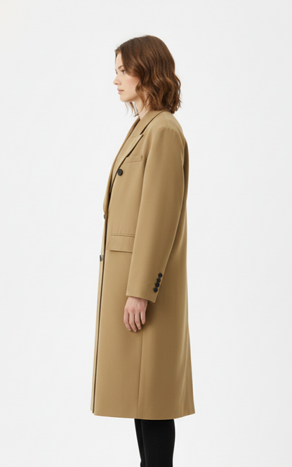 OVERSIZED COAT WITH DOUBLE-BREASTED CLOSURE