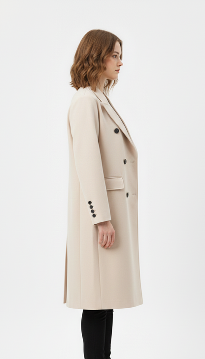 OVERSIZED COAT WITH DOUBLE-BREASTED CLOSURE