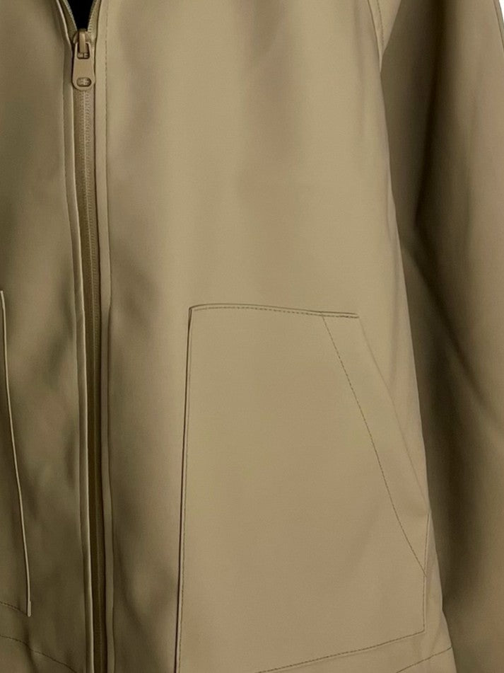 PARKA COURTE IMPERMÉABLE À CAPUCHE