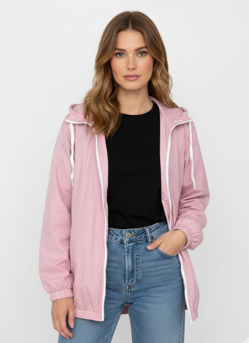 CHAQUETA IMPERMEABLE CON CAPUCHA